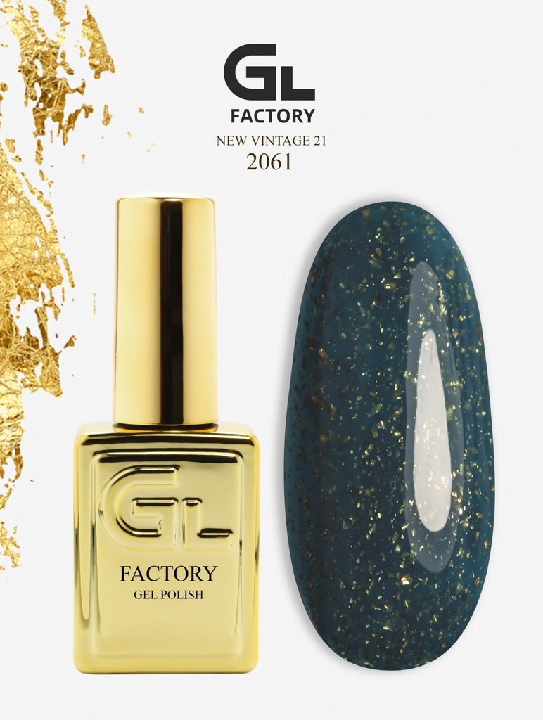 GL 2061 GOLD Gel Polish New Vintage 21 15