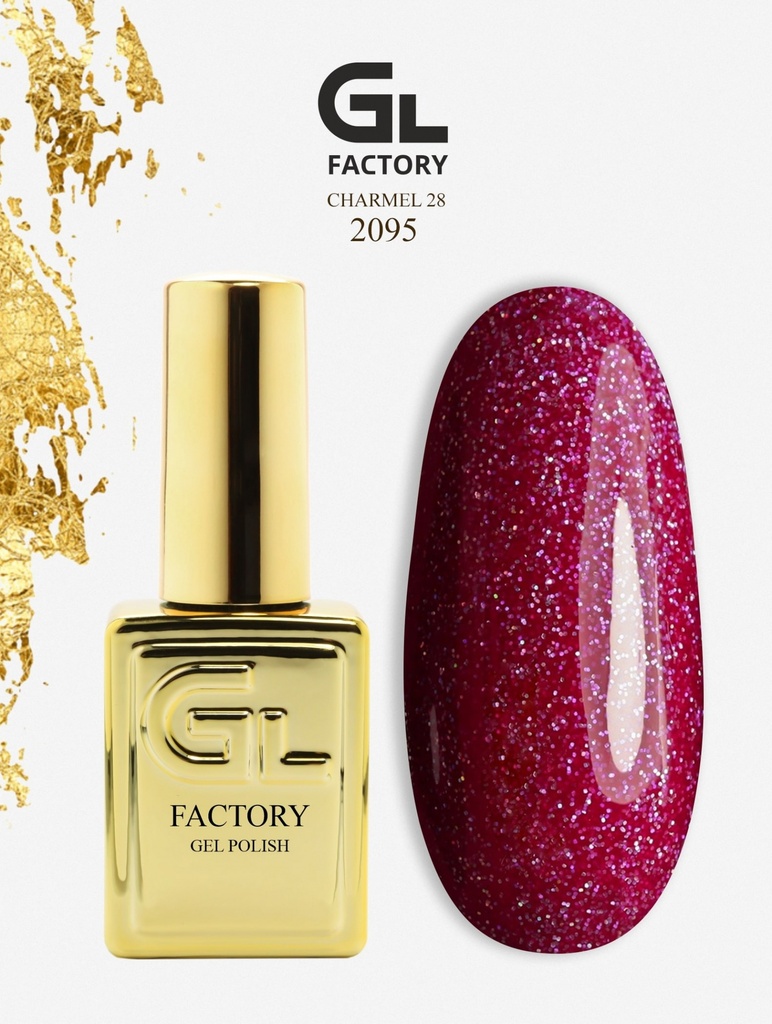 GL 2095 GOLD Gel Polish Charmel 28 15