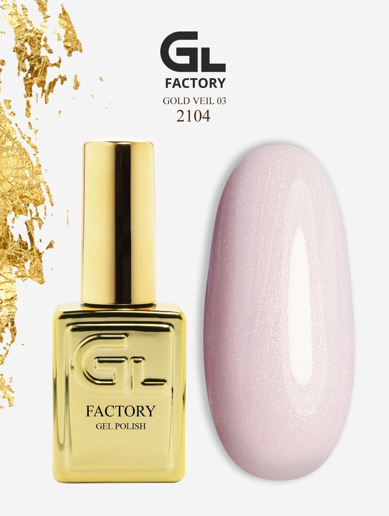 GL 2104 GOLD Gel Polish Gold Veil 03 15